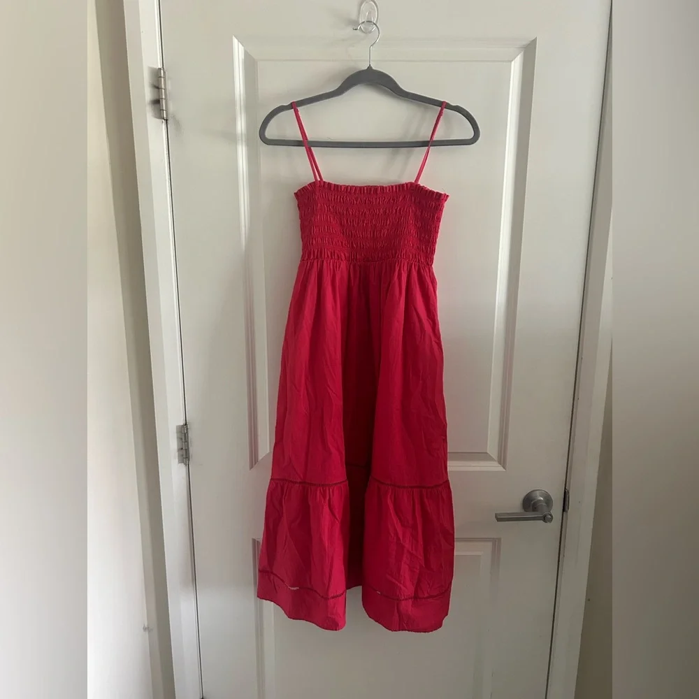 O. P. T. Cotton Leila Smocked Dress With Pocket - Picture 4 of 11